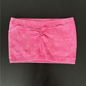 American Eagle Pink Corduroy Tube Top